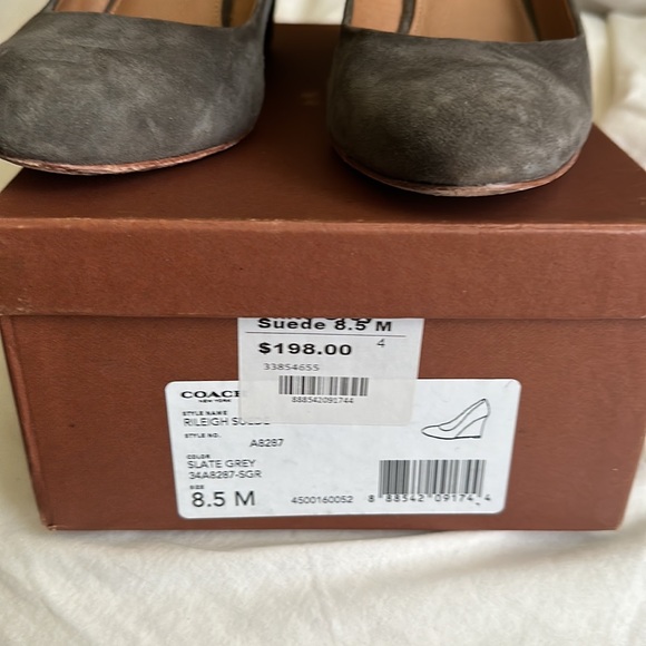 Coach Rilelgh Suede Slate Gray - Picture 3 of 5